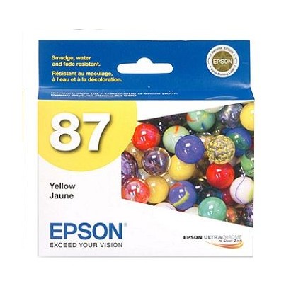 Epson 87 (T087420) Yellow OEM (Click "more info" to see special note)