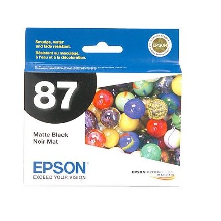 Epson 87 (T087820) Matte Black OEM (Click "more info" to see special note)